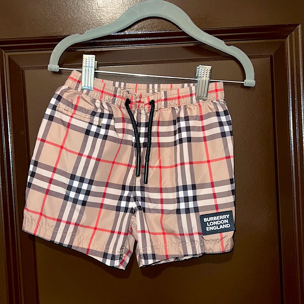 Toddler boys Burberry swim trunks